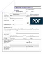 WPS For Structure Mild Steel Fillet Weld PDF