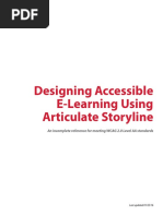 Designing Accessible E-Learning Using Articulate Storyline