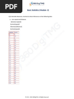 Basic Statistics (Module - 3)