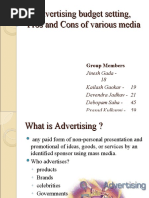 Advertising Budget Setting, Pros and Cons of