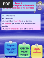 Tema 5 Personalidad Adolescencia