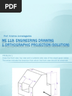 Solution (Orthographic Projection) 1