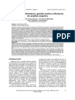 Índices de Performance, Gestión Activa y Eficiencia. Un Análisis Empírico