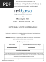 Responsable Maintenance Mécanique