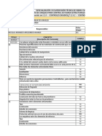 Lista de Verificacion - Estructura