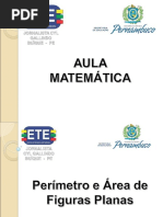 Perímetro e Áreas de Figuras Planas - D11 e D12