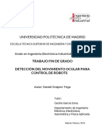 Universidad Politécnica de Madrid: Trabajo Fin de Grado Detección Del Movimiento Ocular para Control de Robots