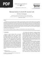 031 - Minimum Thickness For Ductile RC Structural Walls PDF