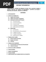 1 - Estudio Topográfico - Drenaje Pluvial