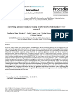 Screwing Process Analysis Using Multivariate Statistical Process Control