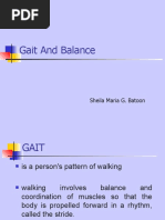 Gait and Balance: Sheila Maria G. Batoon