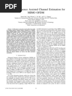 Training Sequence Assisted Channel Estimation For Mimo Ofdm: Sumei Sun, Ingo Wiemer, C. K. Ho, and T. T. Tjhung