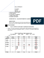 Exercise No.2 Macronutrients-Carbohydrates Objectives