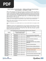 Quebec Schools With Confirmed Cases of COVID-19