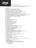 Major Mechanisms of Formation Damage: Calcium Carbonate Barium Sulfate