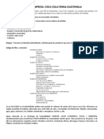 Caso Coca Cola - Evaluación de La Estratégica