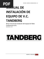 Breve Manual de Instalacion Sistemas TANDBERG PDF