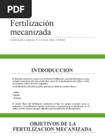 Fertilización Mecanizada