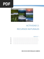 Actividad 2. Recursos Naturales