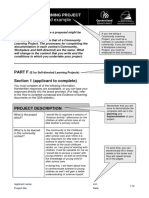 A Worked Example: Community Learning Project Proposal