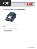 Fire Alarm Systems - DR 500 T/AV Tabletop Printer