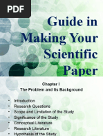 Guide in Making Your Scientific Paper