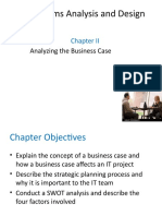 Systems Analysis and Design: Analyzing The Business Case