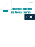 Mathematical Inductions and Binomial Theorem