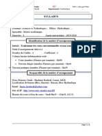 Syllabus Hydrochimie RH 2019-2020