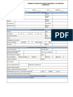 Formato de Investigación de Incidentes y Accidentes Laborales