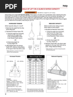 Effect of Angle of Lift On A Sling'S Rated Capacity: Warning