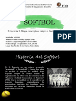 Evidencia 2. Mapa Conceptual Del Origen e Historia Del Softbol