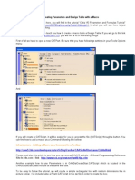 Creating Parameters and Design Table With A Macro