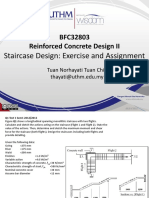 BFC32803 Reinforced Concrete Design II: Staircase Design: Exercise and Assignment