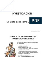 ESTADISTICA APLICADA A LA INVESTIGACION - PARTE 1 Investigacion