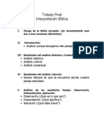 Trabajo Final Interpretación Bíblica