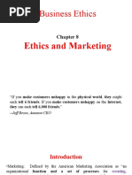 Chapter 8 - Ethics and Marketing