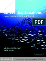 A. C. King, J. Billingham, S. R. Otto - Differential Equations. Linear, Nonlinear, Ordinary, Partial-Cambridge University Press (2003) PDF