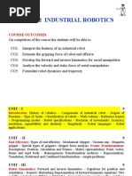 Industrial Robotics: Course Outcomes