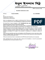 RFQ Quotation Letter