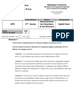 Examen DS Administration Des Systèmes Et Réseaux-4ème GTR-Semestre 2-2019