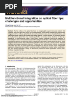 Multifunctional Integration On Optical Fiber Tips: Challenges and Opportunities