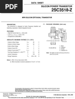 Silicon Power Transistor: Data Sheet