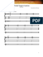 Modal Improvisation: Transcribed by Jeff Pouring