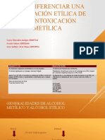 Cómo Diferenciar Una Intoxicación Etílica de Una Metílica