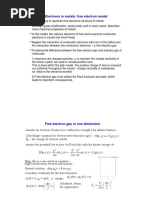 Electrons in Metals: Free Electron Model