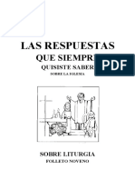 Folleto 9 Respuestas Que Quiso Saber LITURGIA PDF