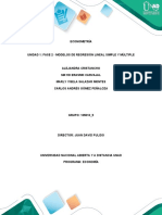 5 - Unidad1 - Fase2. Unad. Econometría-MODELOS DE REGRESIÓN LINEAL SIMPLE Y MÚLTIPLE