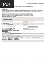 Icmr Specimen Referral Form For Covid-19 (Sars-Cov2) : (If Yes, Attach Prescription If No, Test Cannot Be Conducted)