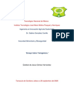 Ensayo Sobre Transgenicos